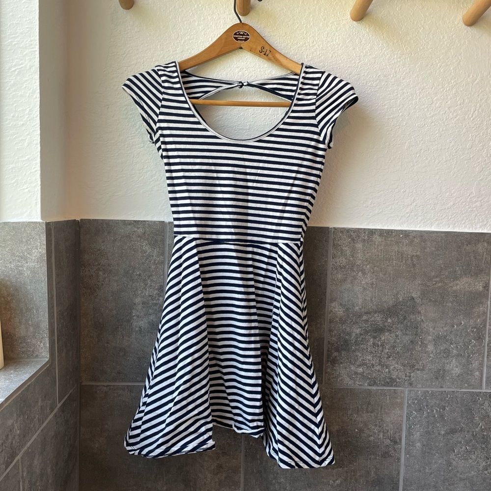 American Eagle striped skater dress